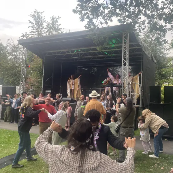 Stage hire for Rugby local community music festival